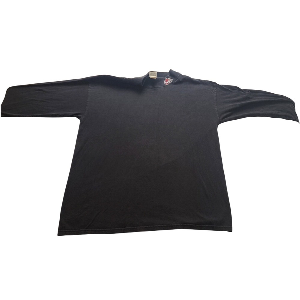 Ocean Pacific Colorado Avalanche‎ Long Sleeve Mock Neck T-Shirt Black Men's XL